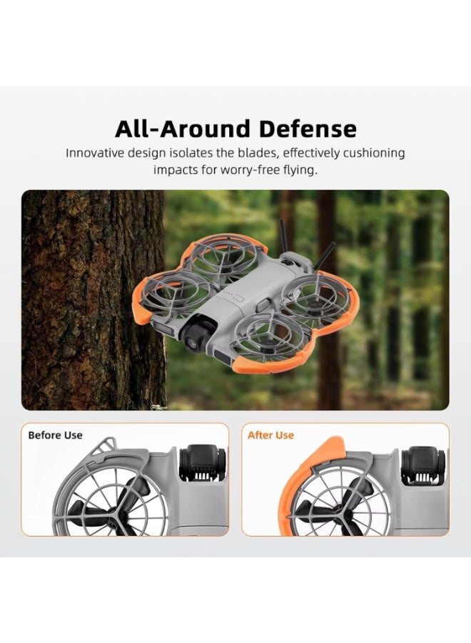حلقة واقية مناسبة لـ DJI NEO 2 غطاء حامي مضاد للاصطدام حارس مضاد للطائرات بدون طيار حالة واقية NEO2 اكسسوارات الطائرات بدون طيار (رمادي) - Image 4